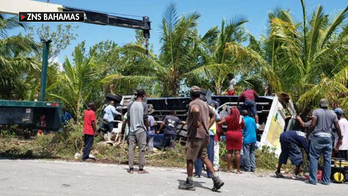Four people, 3 critical, airlifted to US after cruise line tour bus crashes in Bahamas