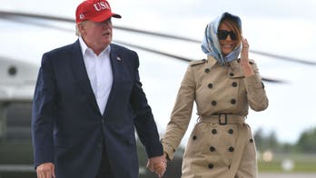 Melania Trump in Hermes headscarf likened to Jackie Kennedy