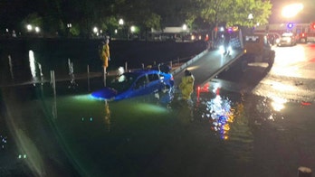 Stolen car found submerged in Clear Lake