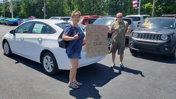 The last Chevrolet Cruze is in a Chrysler showroom