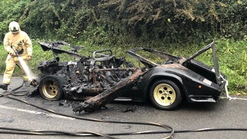 Bankrupt billionaire's 'Lamborghini' destroyed in fire