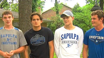 Oklahoma woman, 90, reunites with teens who rescued her from burning home