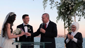 Turkish president Erdogan attends wedding of soccer star Mesut Ozil, a year after World Cup controversy