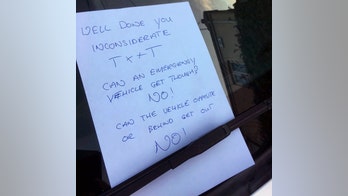 Offensive letter left on car as wealthy town's parking dispute spills into church