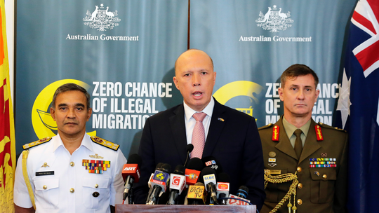 Australia emphasizes tough stance on people smuggling