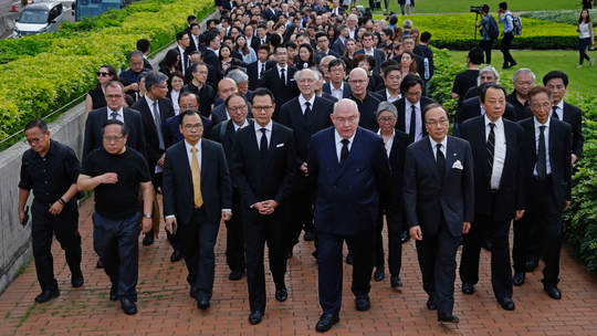 Hong Kong lawyers protest proposed extradition law changes