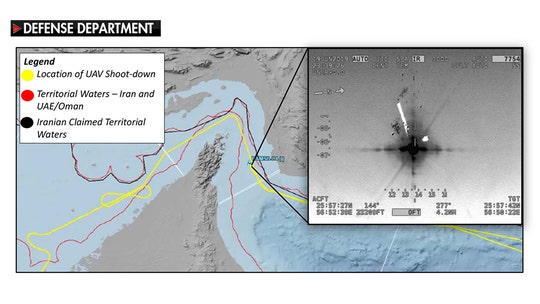 Pentagon releases map disputing claim US drone violated Iranian airspace; Iran’s version is very different