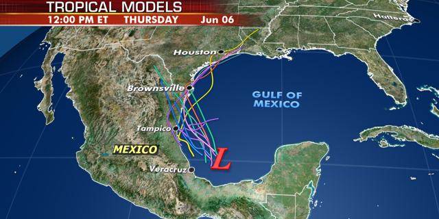 The system is expected to move northwest to the northeastern coast of Mexico and apply to southern Texas by the end of the week.