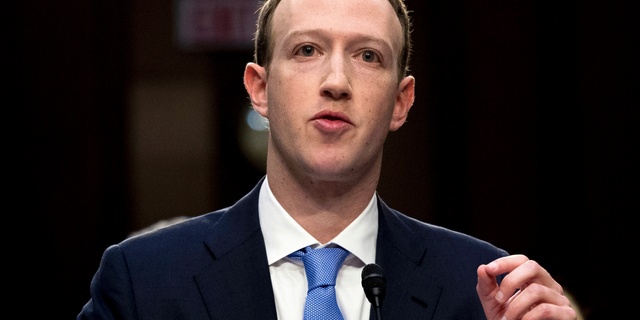 Facebook CEO Mark Zuckerberg testifies before a joint hearing of the Commerce and Judiciary Committees on Capitol Hill on April 10, 2018. (AP Photo/Andrew Harnik)