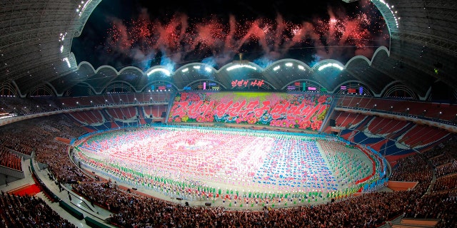 North Korea plans to temporarily suspend its famous Mass Games gymnastics show, pictured here, after Kim Jong Un criticized the performance.<br data-cke-eol="1">