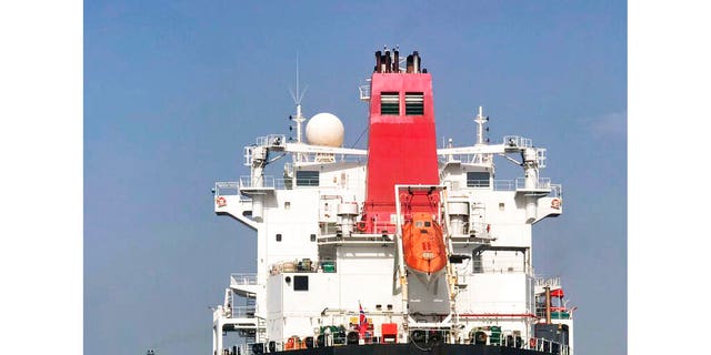 FILE: The Norwegian-flagged oil tanker MT Andrea Victory off the coast of Fujairah, United Arab Emirates. 