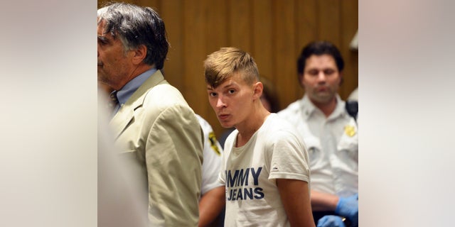 Volodymyr Zhukovskyy during his arraignment in Springfield, Mass. Monday. (Don Treeger/The Republican via AP, Pool)