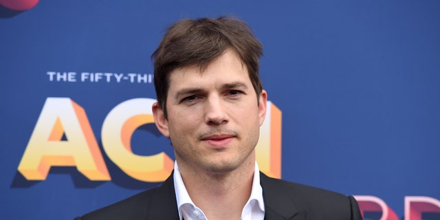 In this April 15, 2018, file photo, Ashton Kutcher arrives at the 53rd annual Academy of Country Music Awards at the MGM Grand Garden Arena in Las Vegas. 