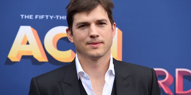 In this April 15, 2018, file photo, Ashton Kutcher arrives at the 53rd Annual Academy of Country Music Awards at the MGM Grand Garden Arena in Las Vegas.