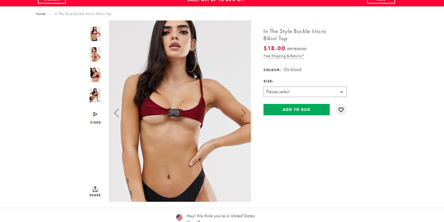 asos buckle micro bikini