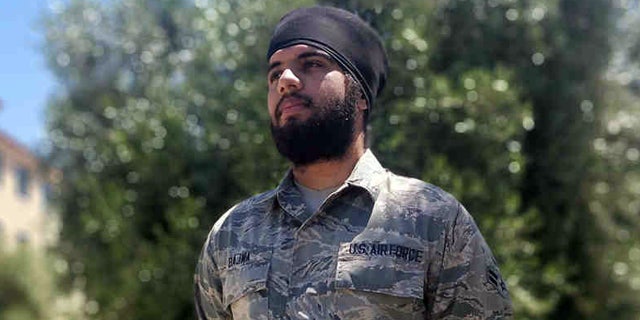 Airman 1st Class Harpreetinder Singh Bajwa was granted an historic religious accommodation by the Air Force allowing him to wear a turban, beard, and unshorn hair in keeping with his Sikh faith.