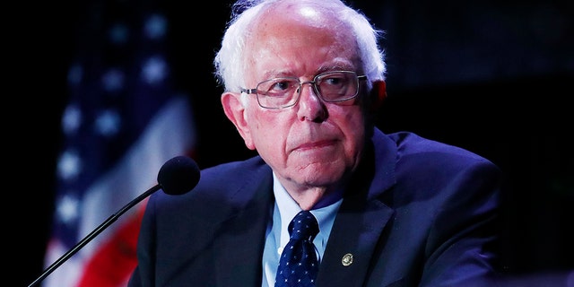 The Democratic presidential candidate, Senator Bernie Sanders, I-Vt., Pauses while he was speaking at a forum on June 21, 2019 in Miami. (AP Photo / Brynn Anderson)