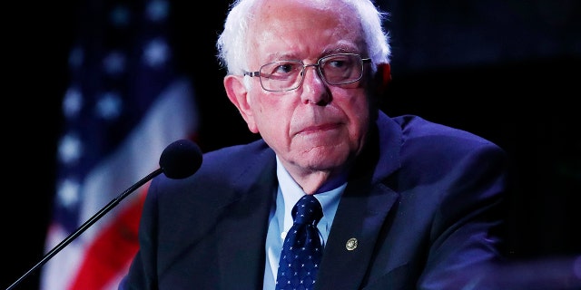 Democratic presidential candidate Sen. Bernie Sanders, I-Vt., pauses while speaking during a forum on Friday, June 21, 2019, in Miami. (AP Photo/Brynn Anderson)