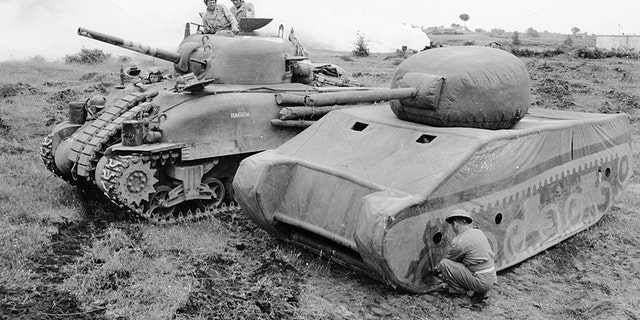 File photo of British dummy tank.