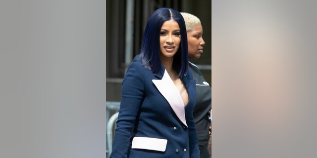 Rapper Cardi B leaves Queens County Criminal Court, Tuesday, June 25, 2019, in New York. (AP Photo/Mary Altaffer)