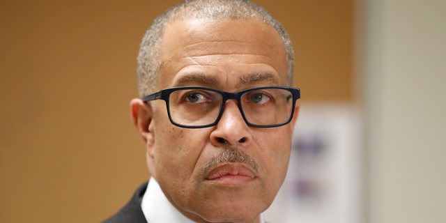 In this Oct. 19, 2018 file photo, Detroit Police Chief James Craig addresses reporters in Detroit.