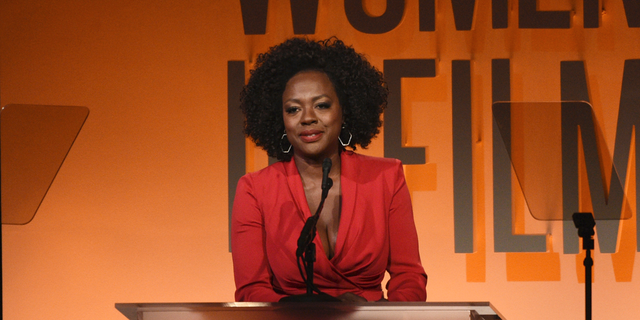 Viola Davis speaking at the Women in Film Annual Gala (Photo by Chris Pizzello/Invision/AP, File)