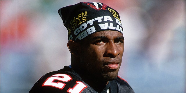 Deion Sanders is arguably the greatest cornerback in NFL history. (Photo by Focus on Sport/Getty Images)