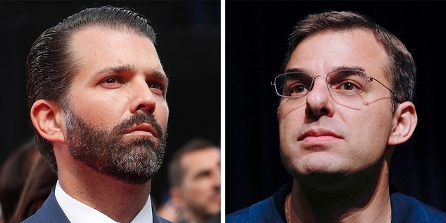 Donald Trump Jr. took on Republican Rep. Justin Amash on Twitter Thursday and pushed for a primary challenge, after Amash became the first GOP House member to call for the impeachment of President Trump. <br>