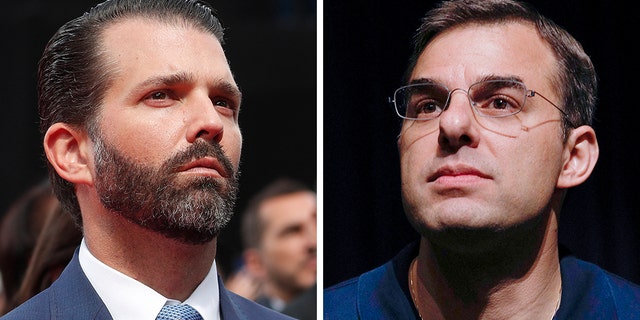 Donald Trump Jr. took on Republican Rep. Justin Amash on Twitter Thursday and pushed for a primary challenge, after Amash became the first GOP House member to call for the impeachment of President Trump. <br>