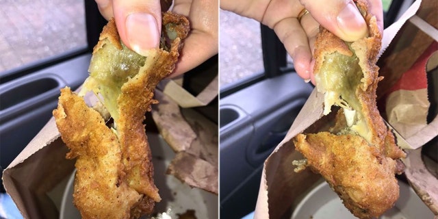 Chanelle Jackson almost gave the strange looking meat to her 15-month-old daughter before noticing the color.