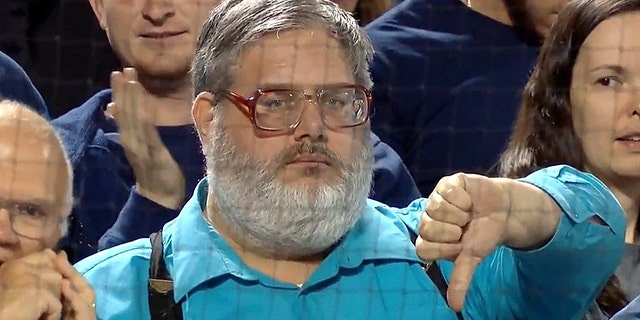 Gary Dunaier became 'Thumbs Down Guy' during the 2017 season.