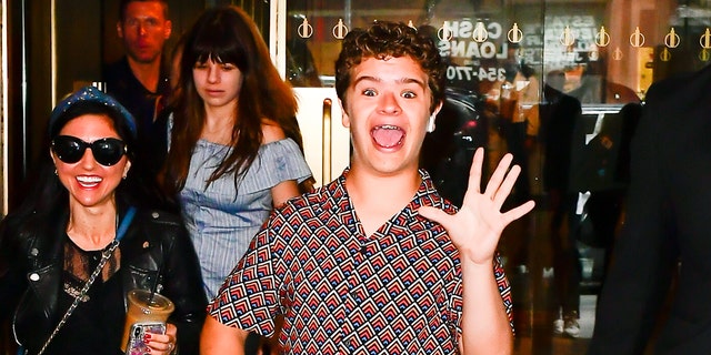 The actor Gaten Matarazzo is seen in New York on Friday. (Raymond Hall / GC Images)