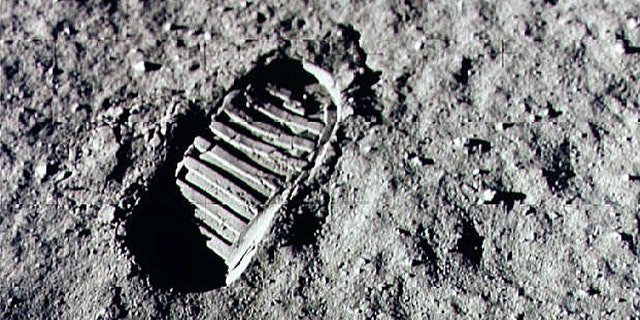 File photo - a footprint from the Apollo 11 mission on the lunar surface.
