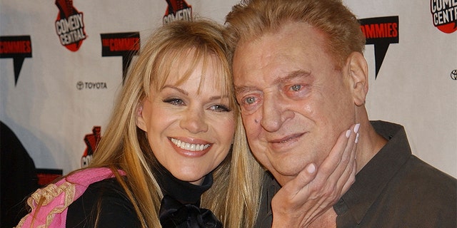 Joan Child and Rodney Dangerfield. (Photo by Gregg DeGuire/WireImage)