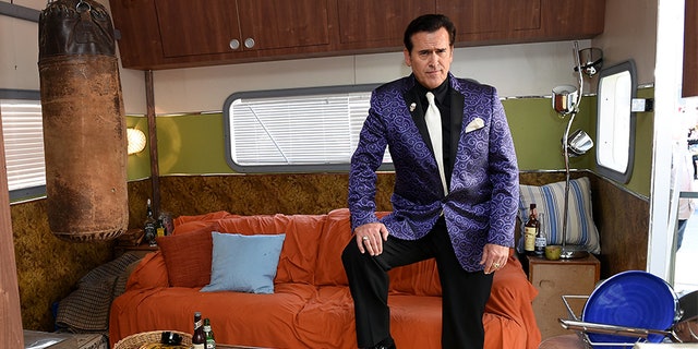 Bruce Campbell attends STARZ's "Ash vs Evil Dead" at New York Comic Con on Oct. 10, 2015, in New York City. (Photo by Nicholas Hunt/Getty Images for STARZ)