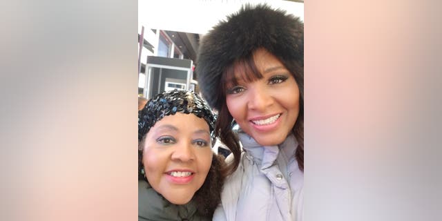 Kathy Barnette with her mother. (Courtesy of the author.)