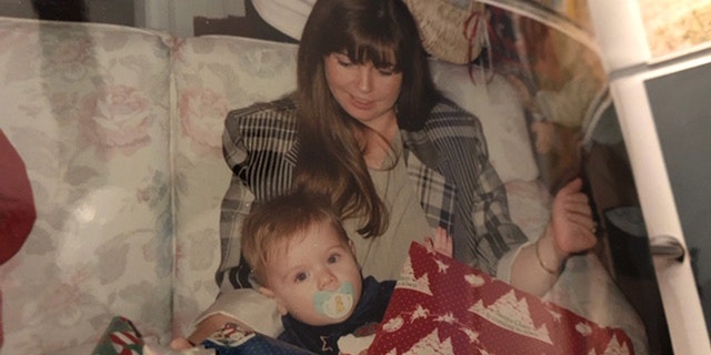 Leyla Cox and her son Will when he was a child.