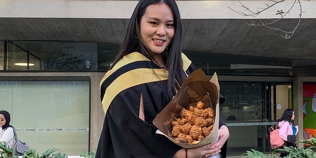 In the lead up to her graduation, interior design student Lucy Zhao, 22, said that she knew she wanted to do something special and unique to mark the occasion but was hopelessly stuck for creative ideas.