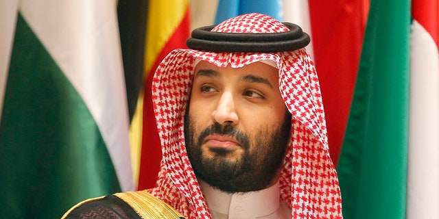 Saudi Crown Prince Mohammed bin Salman poses during a group picture ahead of Islamic Summit of the Organization of Islamic Cooperation in Mecca, Saudi Arabia.