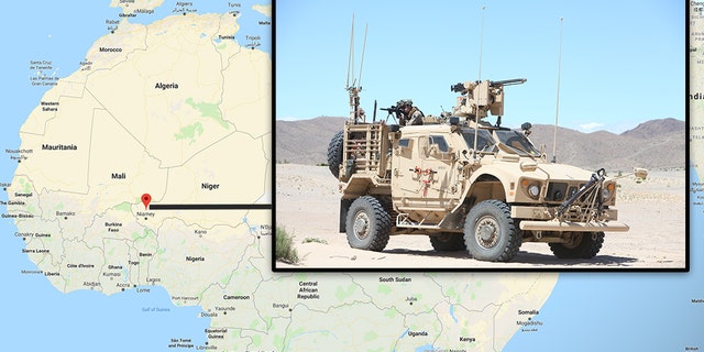 A roadside bomb struck a U.S. military vehicle struck in Niger but nobody was killed, officials said.