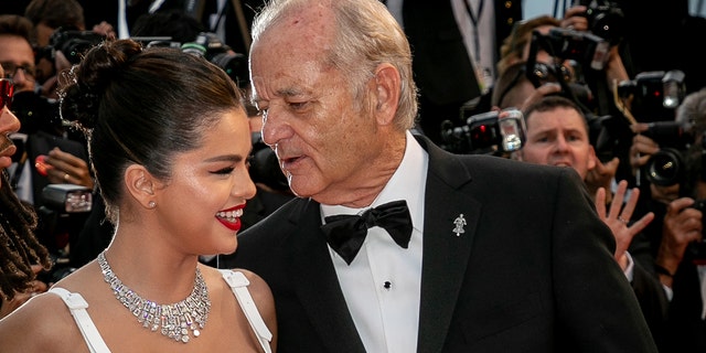 Actors Selena Gomez and Bill Murray attend the opening ceremony and screening of "The Dead Don't Die" during the 72nd annual Cannes Film Festival on May 14, 2019 in Cannes, France. (Getty)