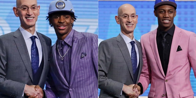 Ja Morant and R.J. Barrett shined in their draft night outfits.