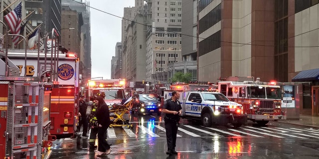 A massive emergency response on Monday after a helicopter crashed on a building in New York City.