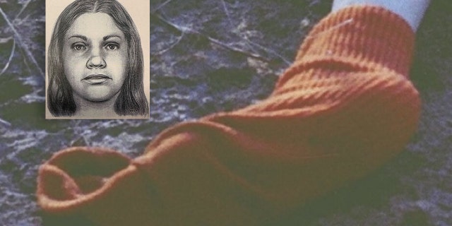 A new sketch of a victim known as the "Orange Socks" murder. The woman was discovered face down in a ditch along Interstate 35 in Texas on Halloween of 1979.