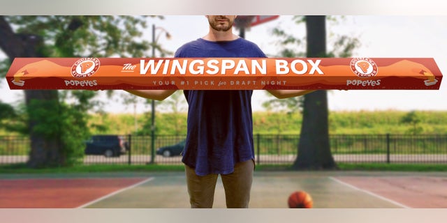Inside, the massive meal comes with 77 boneless wings, 11 biscuits and 11 servings of fries, according to the press release.