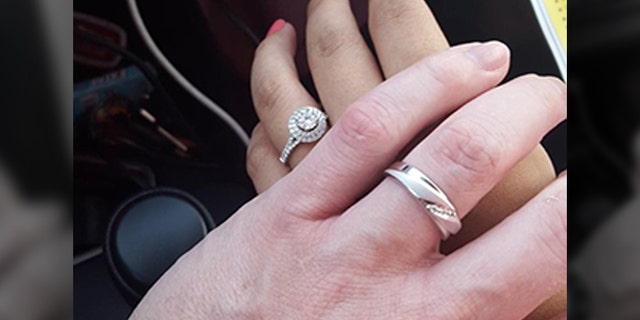 The husband says he and his wife will take steps to make sure she doesn't lose her ring again.