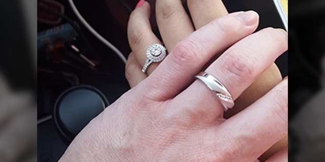The husband says he and his wife will take steps to make sure she doesn't lose her ring again.