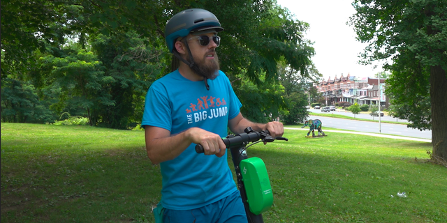 Coriel-Allen expresses how he feels e-scooters should be made available to all Baltimoreans.