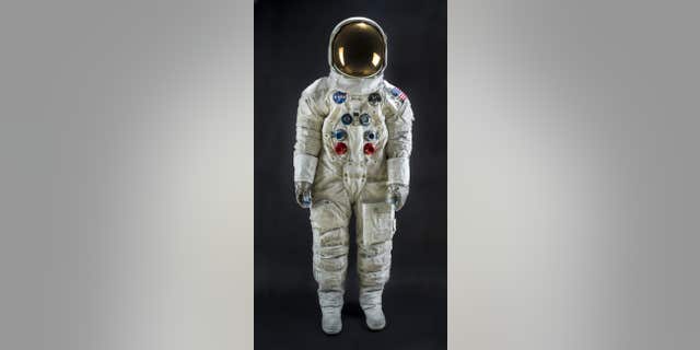 Neil Armstrong's Apollo 11 spacesuit. (National Museum of Air and Smithsonian Space)