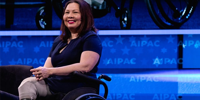 Senator Tammy Duckworth (D-IL), speaks at the 2019 American Israel Public Affairs Committee (AIPAC) Policy Conference, at the Walter E. Washington Convention Center in Washington, D.C., on Monday, March 25, 2019. (Photo by Cheriss May/NurPhoto via Getty Images)